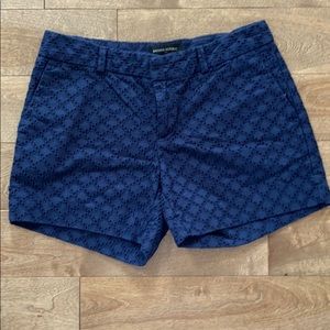 Banana Republic Navy Eyelet Shorts